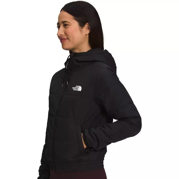 North Face Highrail Puffer Jacket Coat Black - Picture 5 of 9